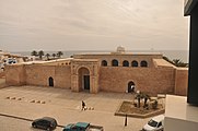 Front view of the Great Mosque of Mahdiya, with projecting entrance visible