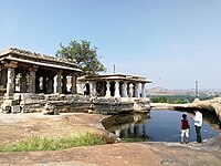 Mandapam with water body.