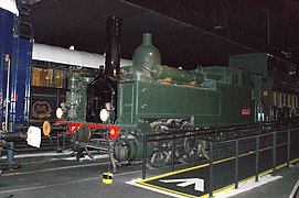 030 n°1038 de 1870 de la Compagnie de l'Ouest restaurée en état d'origine et conservée à la Cité du train à Mulhouse