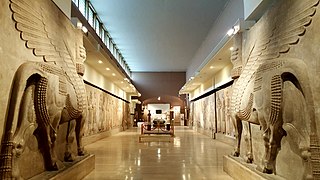 The Assyrian gallery at the Iraq Museum, Baghdad