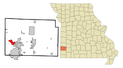 Location of Carl Junction, Missouri