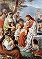 Christ Blessing the Children, 19th century by German Artist Bernhard Plockhorst