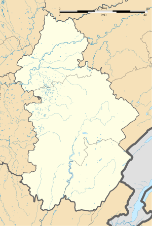 阿尔布瓦在汝拉省的位置