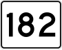 Route 182 marker