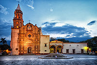 Mission Santiago de Jalpan, église construite par Junípero Serra entre 1751 et 1758.