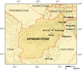 Map showing mountain passes of Afghanistan
