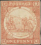 "Sydney view" stamp of New South Wales (1850)