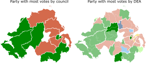 Largest party/parties by council