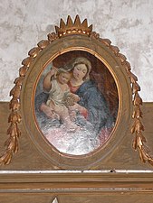 Tableau de la Vierge à l'Enfant (XVIIIe siècle).