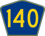 Highway 140 marker