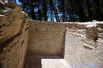 Inside of the Roman piscine