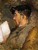 Theodore Robinson, Autoportrait (vers 1884-1887), collection Margaret and Raymond Horowitz