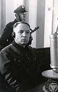 Rudolf Höss lors de son procès en 1947.