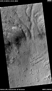 Surface in Argyre quadrangle as seen by HiRISE, under the HiWish program. Image is located in Nereidum Montes. This is the image of the surface from a single HiRISE image. The scale bar at the top is 500 meters long.