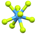 L'antiprisme carré distordu de l'anion [TaF8]3− de la structure de Na3TaF8 [2].