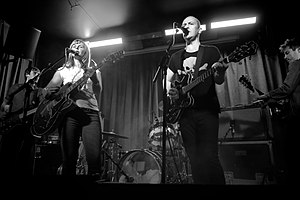 The Vaselines performing in 2014