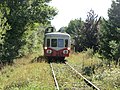 Le train à son arrivée au moulin du Vanneau.