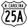 U.S. Highway 25A marker