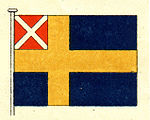 Den svenska och norska unionsflaggan (1818–1844).