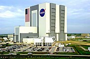 Aerial view of the Vehicle Assembly Building at Kennedy Space Center in 2011