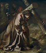 胡安·德·瓦爾德斯·里爾（英语：Juan de Valdés Leal）的《耶穌受難》（Cristo camino del Calvario），167 × 145cm，約繪於1657－1660年，1986年購入[69]