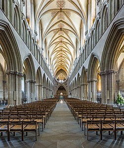 Nave of Wells Cathedral, by Diliff