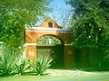 Entrada de la hacienda Xcumpich.