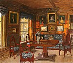 The past. Room in an old house (1912)