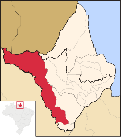 Location of Laranjal do Jari in the State of Amapá