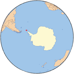 Mapa de localização da base Jubany