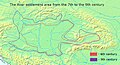 Image 19The Avar settlement area from the 7th to the 9th century, according to Éva Garam (from History of Slovakia)