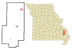 Location of Sedgewickville, Missouri