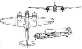 vue en plan de l’avion