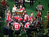 The Roughnecks celebrate their 2009 Champion's Cup title