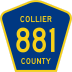 County Road 881 marker