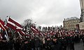 16 марта 2008 г. Шествие в День памяти латышских легионеров в центре Риги.