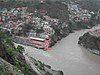 Confluence of the Alaknanda and Bhagirathi rivers