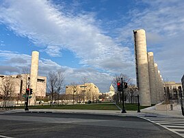Eisenhower Memorial Facing East, December 2020