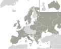 Junior Eurovision map (2019) Macedonia changes its name to North Macedonia
