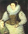 Frances Walsingham, Conde de Essex, y su hijo Robert Devereux, tercer Conde de Essex, 1594[60]​