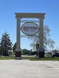 Sign outside Greenwood Park Mall