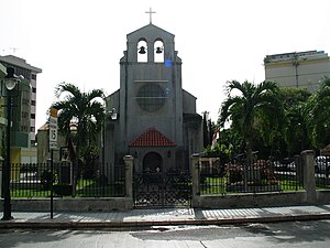The first (1873) Protestant church in Latin America, on Calle Marina