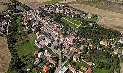 Aerial view of Třebonice