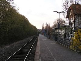 Bahnsteig, Blick nach Norden