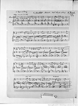 page du manuscrit