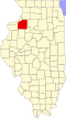 State map highlighting Henry County