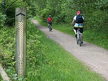 Photograph of a mountain bike trail