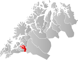 Lavangens kommun i Troms fylke.