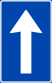 Enveiskjøring fremover/One-way traffic