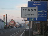 The main road between Brussels and Leuven in Nossegem